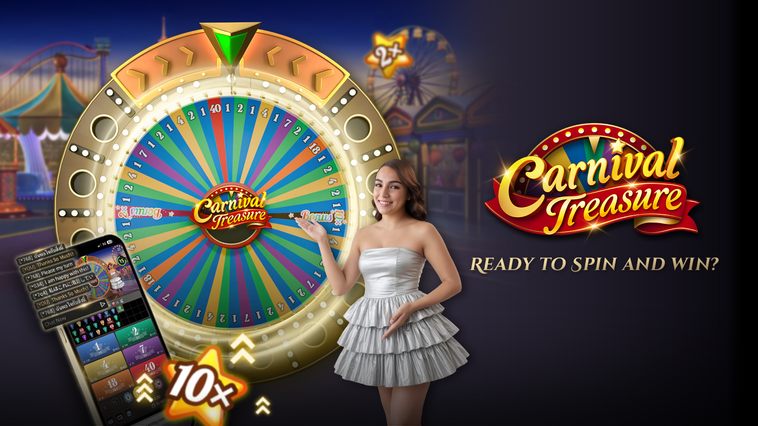 Carnival Treasure ကို စတင်လိုက်ပါပြီ။